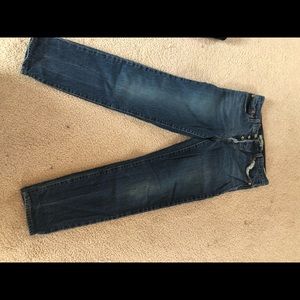 Dark Wash Levi’s Wedgie Fit